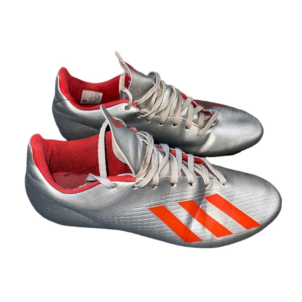 ⚽ Adidas Soccer Cleats | Silver & Orange | Men’s US 7 | Firm Ground ⚽